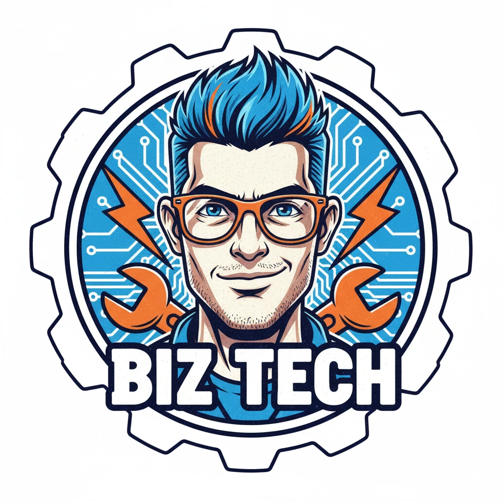 BIZTECH technology disrupter brand logo